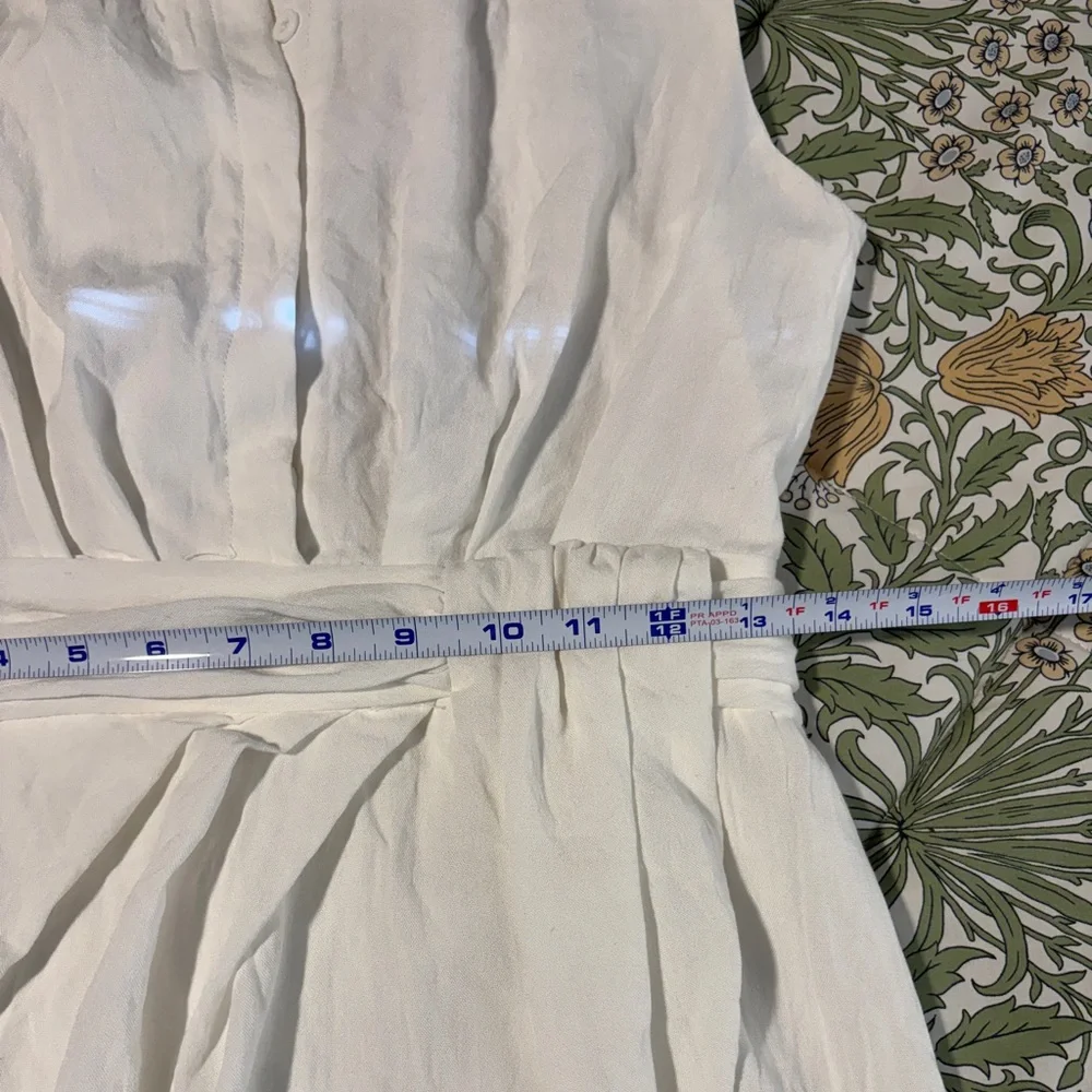 DO+BE White Sleeveless Faux Crossover Mini Dress (fits like a S) - Picture 8 of 12